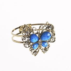 Bracelet - design Butterfly - decorated stones - various colors
