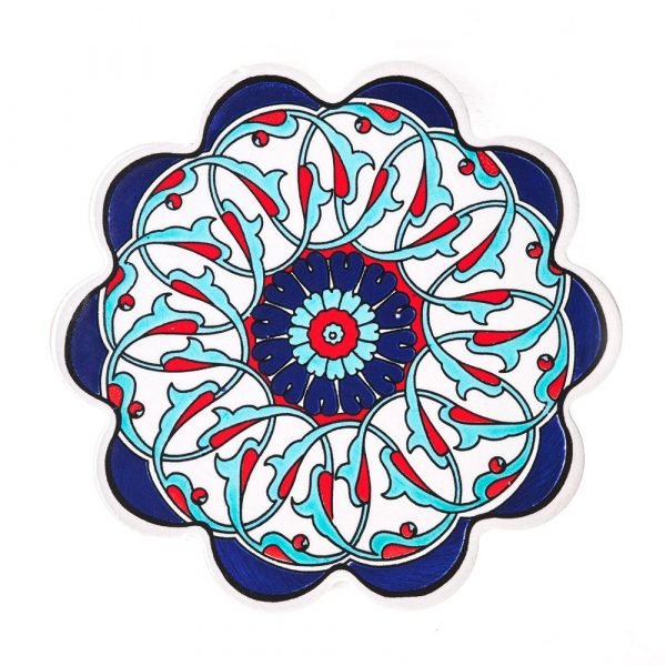 Pot mat pottery Turkish - flower