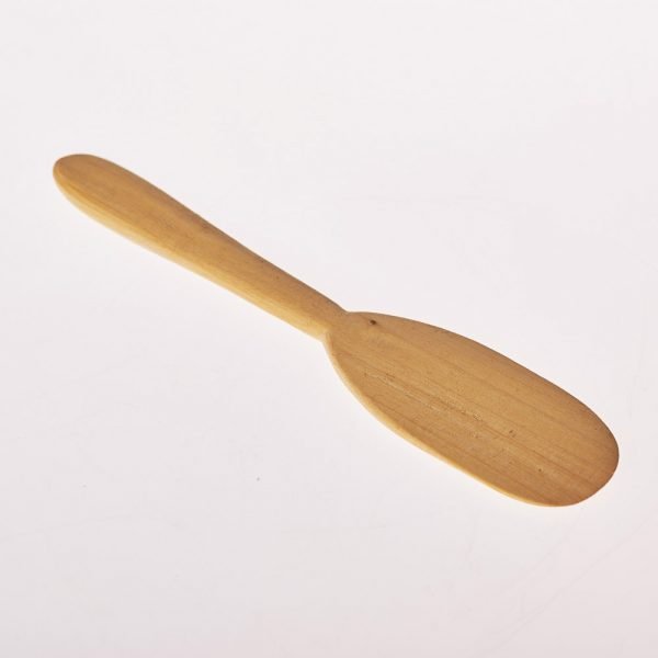 Oval kitchen spatula - lemon - 100% wood craft - 19'5 cm