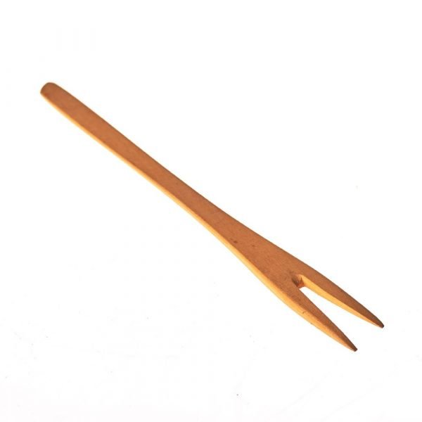 Fork wood - two barbed - 100% handmade - 16 cm
