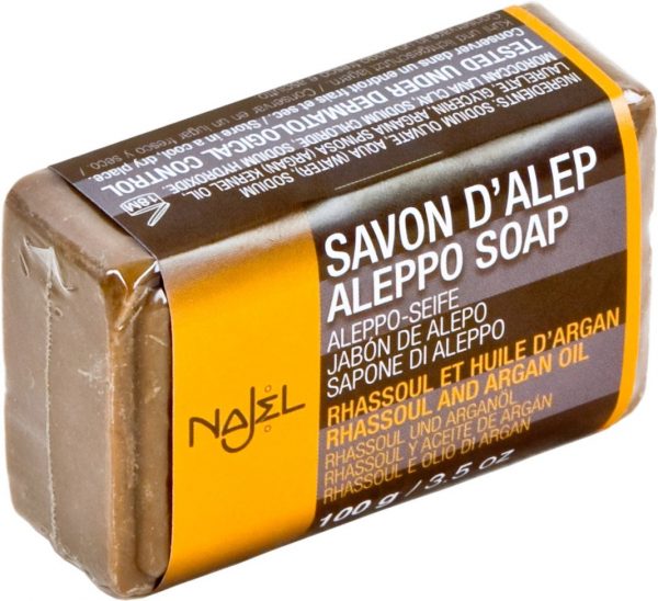 Jabón De Alepo - Con Rahassoul Y Aceite De Argán - 100 g