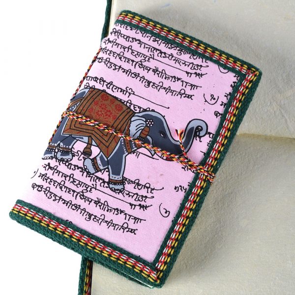 Game 3 books of the India - handmade paper - 100% - cotton