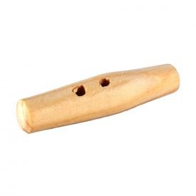Button wood craftsman - elongated - model 2 - 5.5 cm