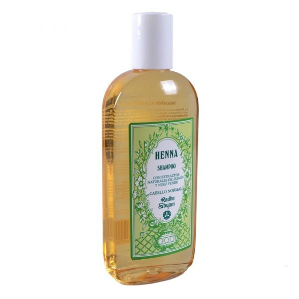 Henna shampoo with natural extracts of jasmine and green Walnut - Normal hair - Radhe Shyam - 250 ml