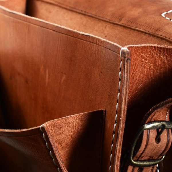 Artisan portfolio leather - great quality - 2 compartments - 27 cm