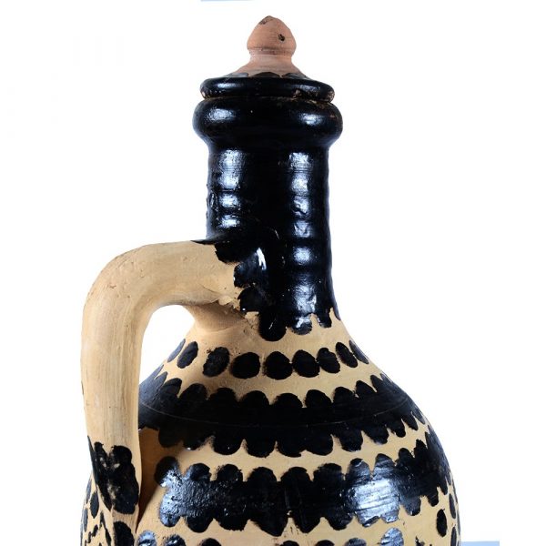 Game decanter with glasses - Berber-style - ceramic - craft piece