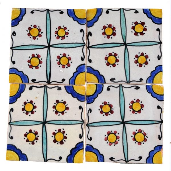 Al-Andalus - 10 cm - several designs - handcrafted tile - model 25