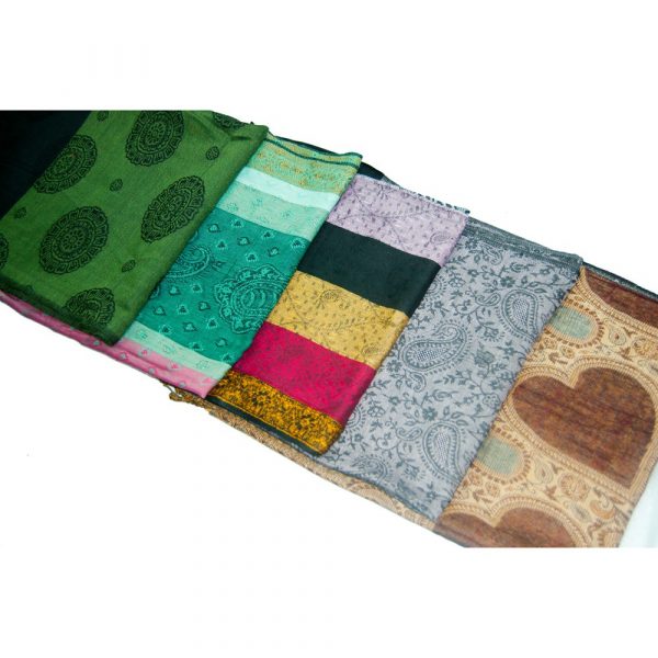 Reasons Cotton Floral Pashmina - scarf - Various Colors