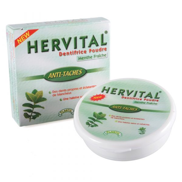 Toothpaste powder with fresh mint - HERVITAL - white and healthy teeth - novelty - 50 g