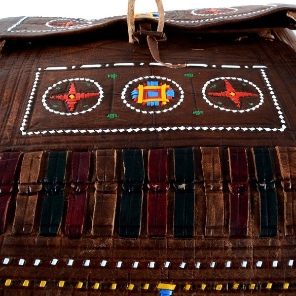 Tuareg fringe bag - decorated colors - novel model - 2 sizes