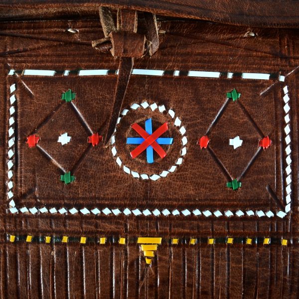 Tuareg fringe bag - decorated colors - novel model - 2 sizes