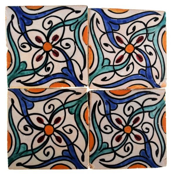 Al-Andalus - 10 cm - several designs - handcrafted tile - model 27