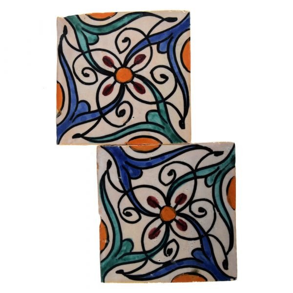 Al-Andalus - 10 cm - several designs - handcrafted tile - model 27