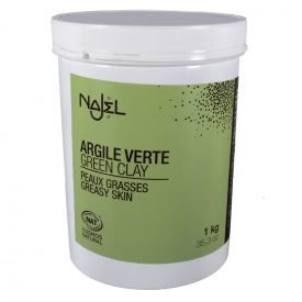 Natural - oily - green powder - cosmetic clay 1 kg
