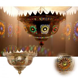 Emerald Giant Brass Ceiling - Mosaic Arab Resins Colors