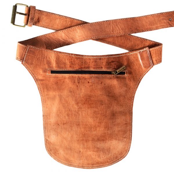 Fanny Pack leather 'Sun' - great quality - 2 pockets - 2 colours available