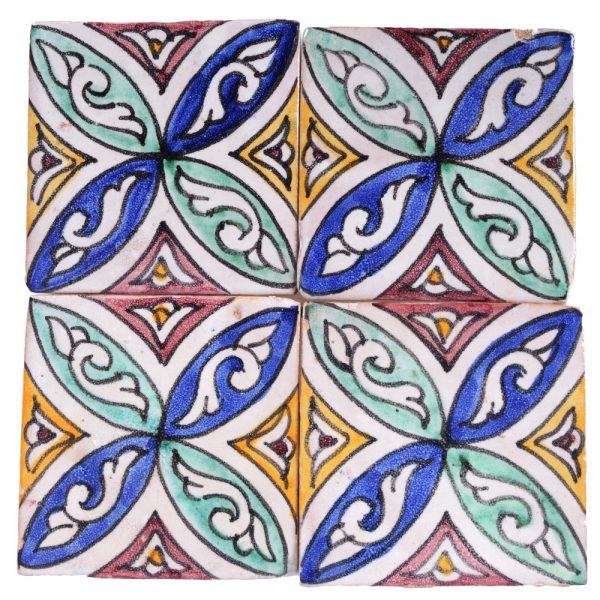 Al-Andalus - 10 cm - several designs - handcrafted tile - model 34