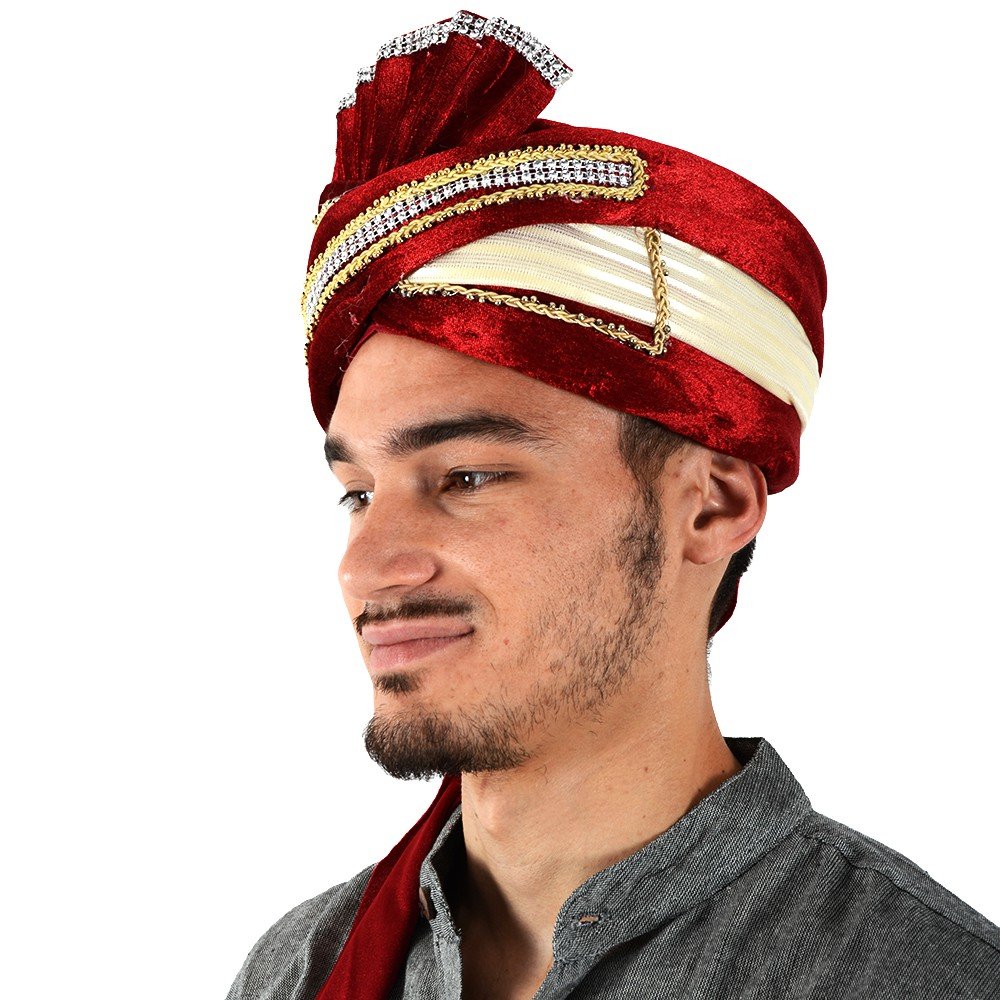 Hindu Party Hat - Bright Decorated - 2 Colors - Arab Home Decor