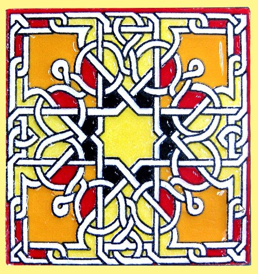 Magnet mosaic Andalusi-ceramic enamel-model 11-6 cm