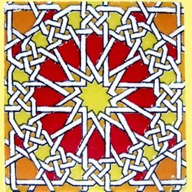 Magnet mosaic Andalusi-ceramic enamel-model 13-6 cm