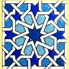 Magnet mosaic Andalusi - ceramic enamel - model 16 - 6 cm