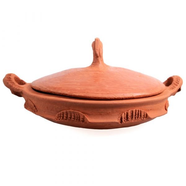 Tajin mud-lid with handle-kitchen home and healthy-27 cm