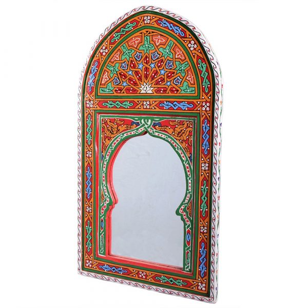 Mirror Andalusí hand - painted various colors - 29 cm