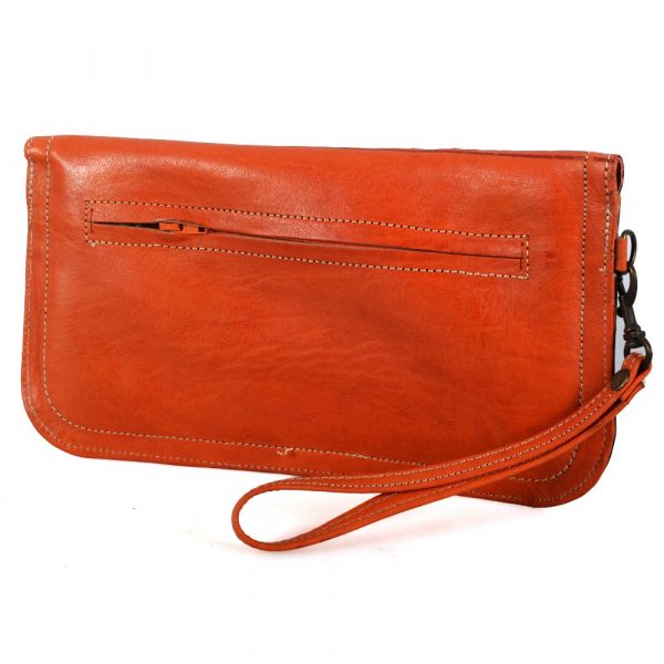 Portfolio skin with handle - embossed leather - various colors - 2 sizes