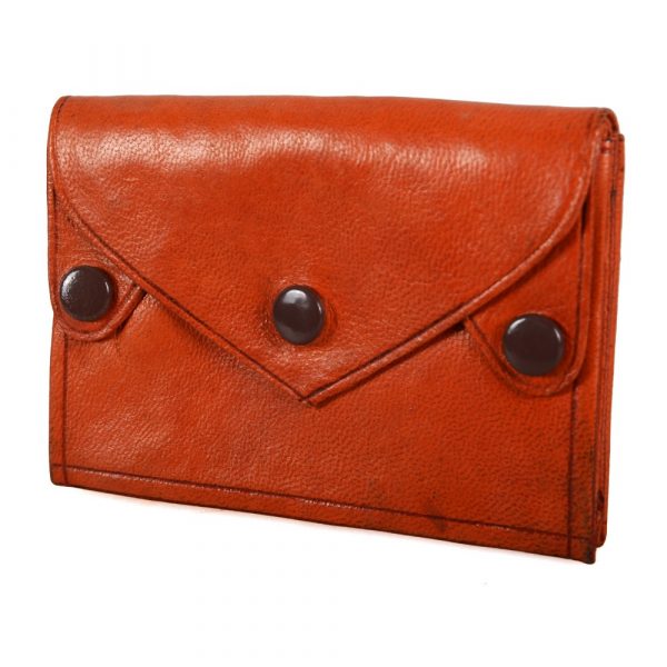 Leather Wallet - Clip Closure - 4 Pockets