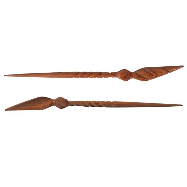 Wrought Wood Fork - Spiral Design - Craft - 23 cm