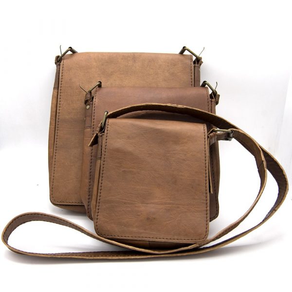 Man Bag - 100% Leather - Riyal Model - 3 Sizes