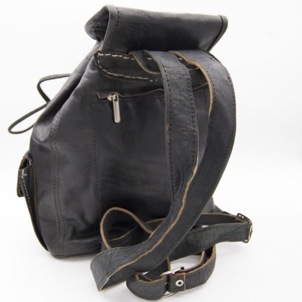 Handmade Leather Backpack - 4 Compartments - Model Beldi