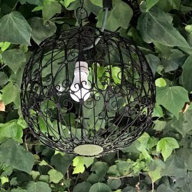 Lamp Sphere Lattice Forge - Exerior - Ideal Garden - Model Asjar
