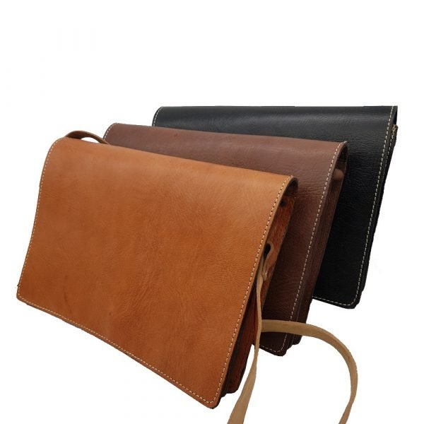 Men's Leather Bag - 100% Natural - Marroquineria - Model BASIT