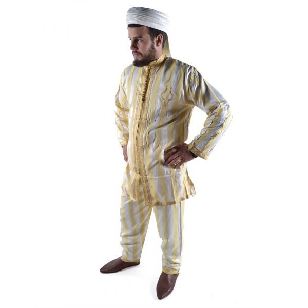Moroccan Jabador 2 Pieces Embroidered - Man - Arab Suit celebrations
