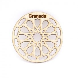 Pack 6 Granada Souvenir Coasters - Granada lattice
