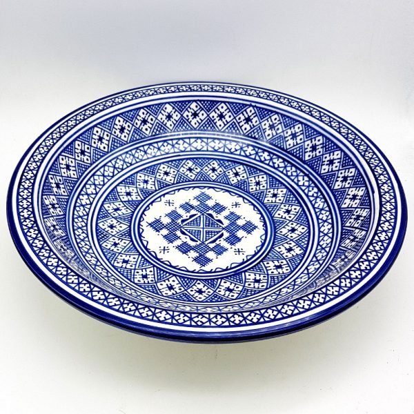Large plate or hand-painted ceramic bowl from FESI Series