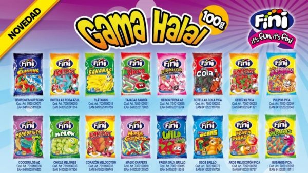 PACK Gluten Free and Halal Candies - Candy Bag 12 x 100 gr