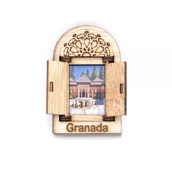 Arabic Window with Fridge Magnet door - Alhambra Design - Souvenir