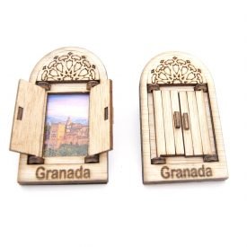Arabic Window with Fridge Magnet door - Alhambra Design - Souvenir