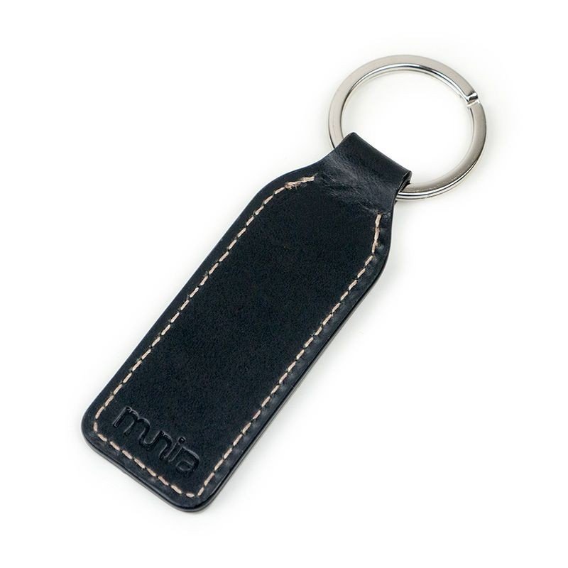 Laser Cut Leather Keychain - Black and Yellow - Arab Home Decor