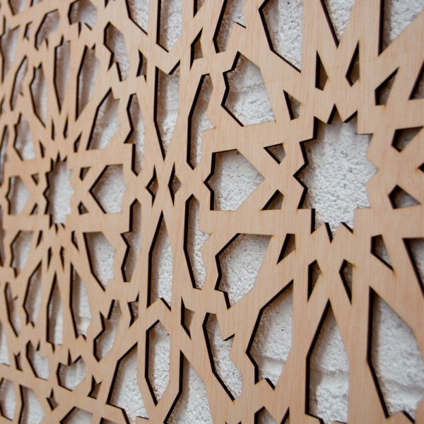 Alhambra Wood Lattice Bed Headboard - 200 x 60 cm