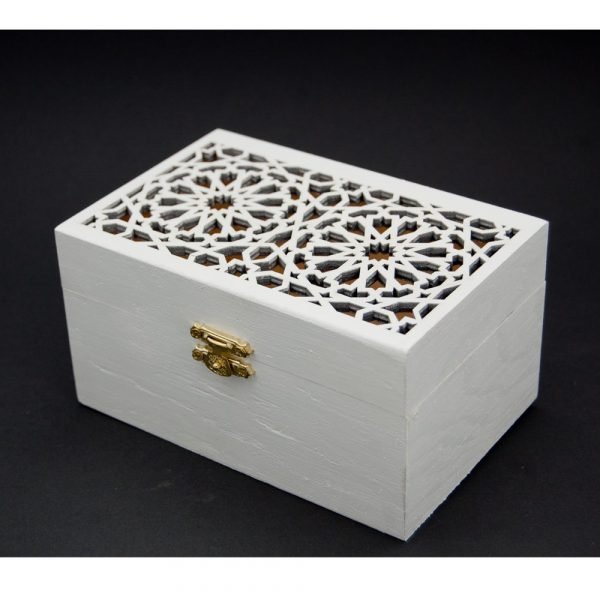 Wooden Box with Openwork Andalusí Lattice - Albaicín Model