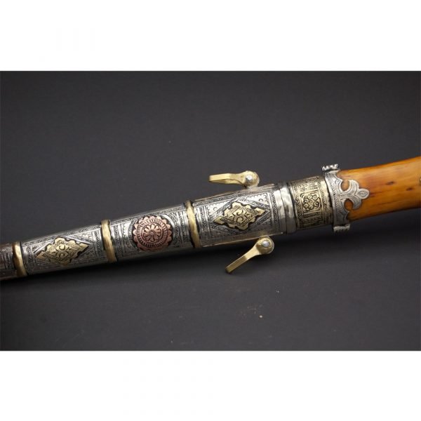 Arab Dagger Deluxe Tamasikh - Bronze Alpaca and Brass - 32 cm