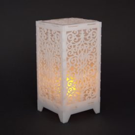 Deluxe Led Lantern - Floral Design - 13 cm