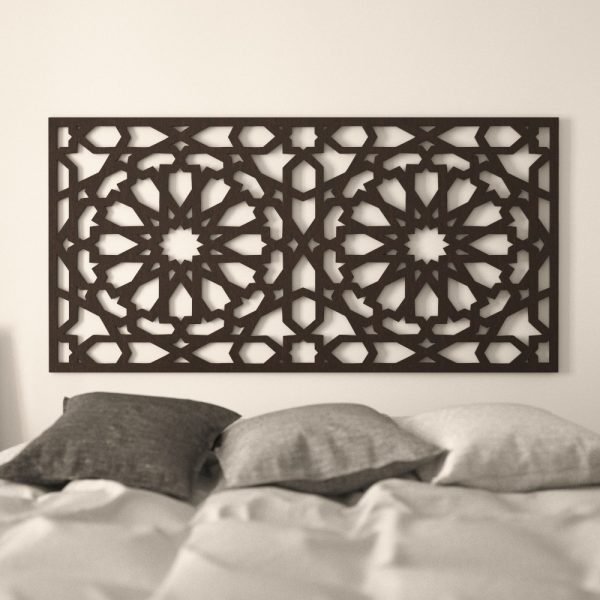 Alhambra Bed Headboard - 160 x 80 x 1 cm - Wood Lattice