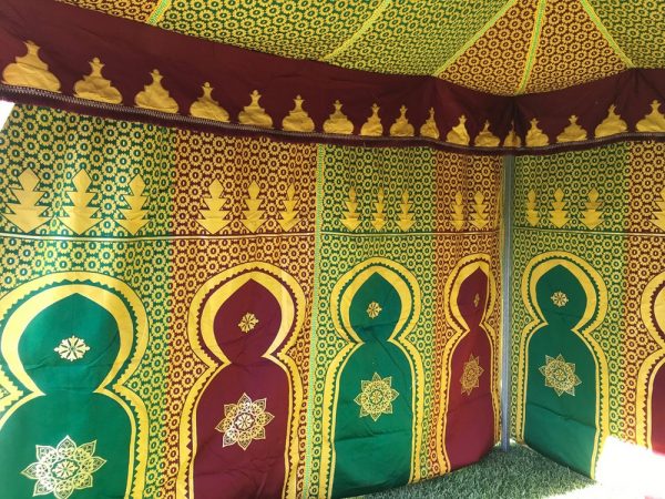 Jaima Arabe Tent 3 x 3 m - PVC Structure - Arab Party Decorations