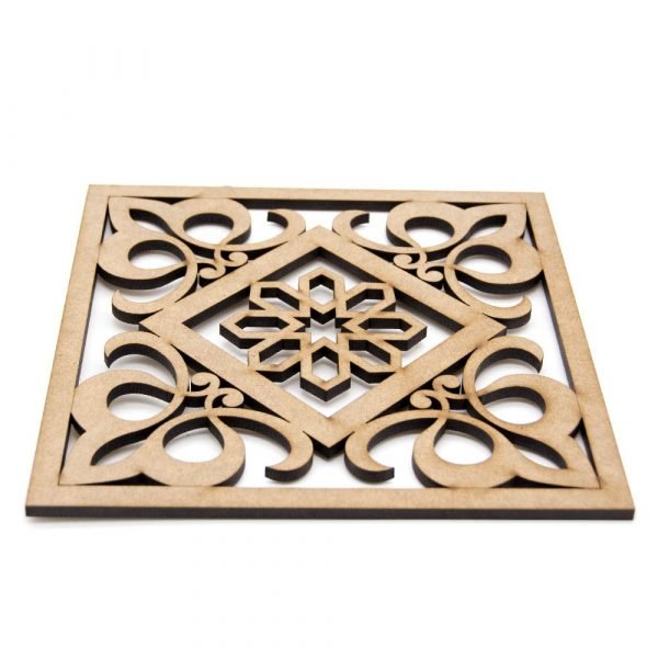 Placemat - Plate holder - DM - Laser Cut - Baroque-Arabic design
