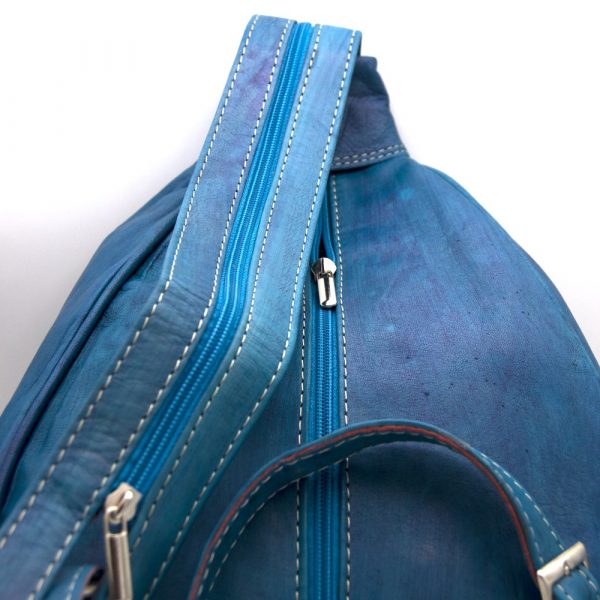 Backpack or shoulder bag 100% Leather - Vivid Colors - Alkataf Kabir Model