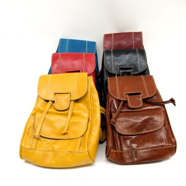 100% Leather Backpack - Small - Leather Goods - Model Tilka